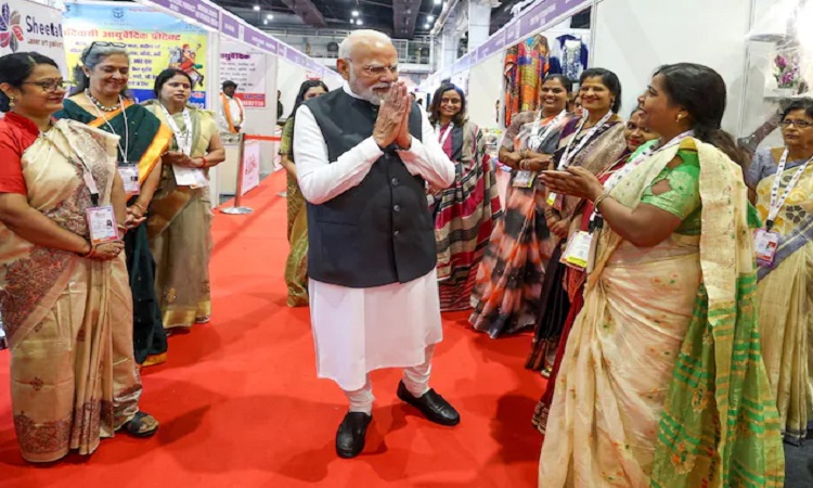 PM Modi meets women from self-help groups