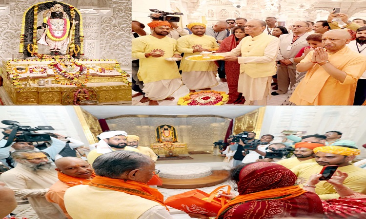 PM Ramgulam bowed his head in the court of Shri Ramlala
