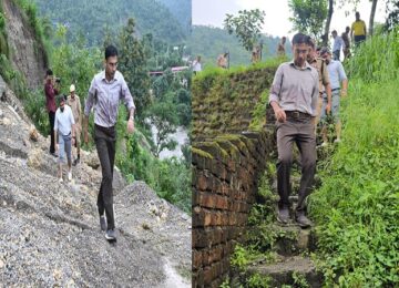 DM Savin Bansal reached the disaster affected areas