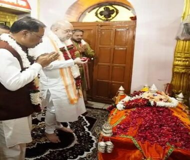 Amit Shah and CM Sai worshiped Goddess Danteshwari.