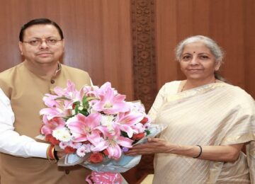 CM Dhami met Finance Minister Sitharaman