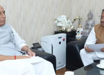 CM Vishnudev Sai met Union Defense Minister Rajnath Singh