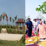 CM Yogi and Rajnath Singh visited 'Shaurya Van'