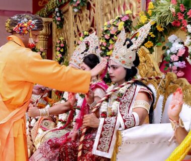 CM Yogi participated in the rajtilak ceremony of Lord Shri Ram.