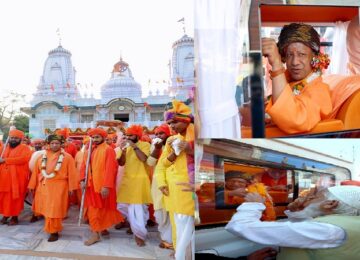 CM Yogi participated in the 'Vijay Shobha Yatra'