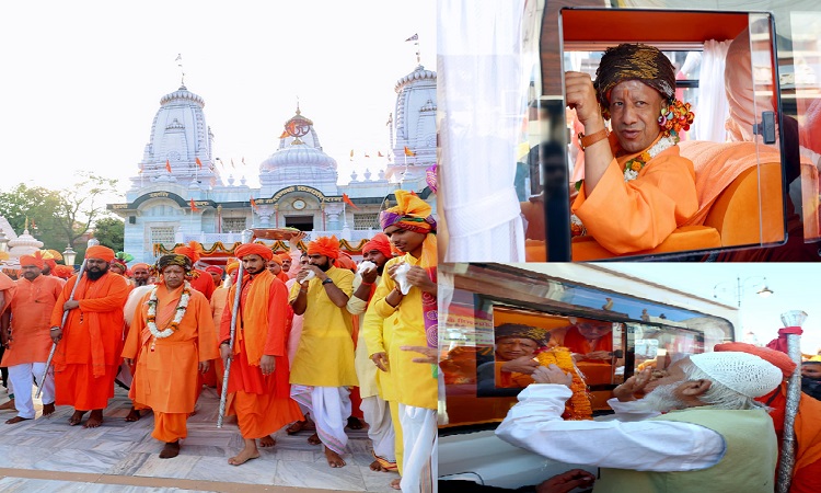 CM Yogi participated in the 'Vijay Shobha Yatra'