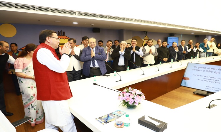 CM Dhami interacted with expatriate Uttarakhand advocates