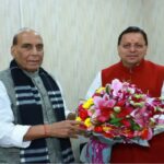 CM Dhami met Defense Minister Rajnath Singh