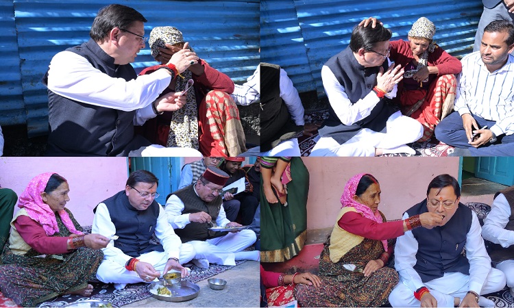 CM Dhami reached among the disaster-affected families