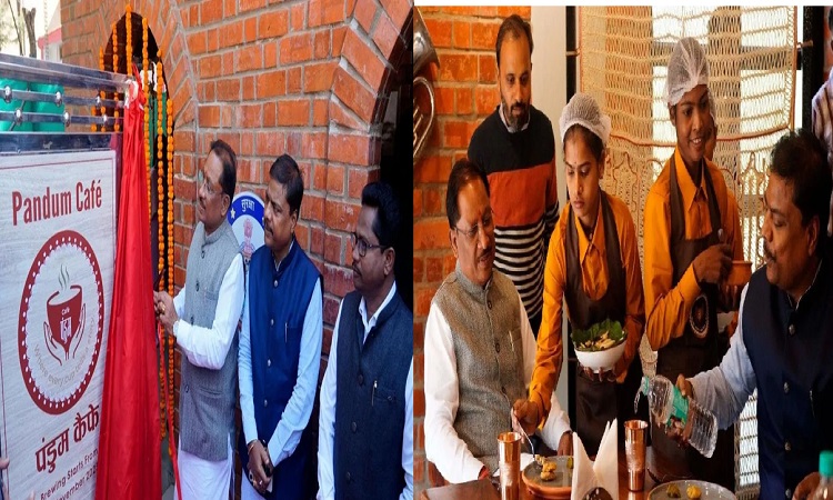 CM Vishnu Dev Sai inaugurated 'Pandum Cafe' in Bastar