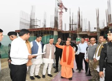 CM Yogi inspected the construction work of the second battalion of the SSF.