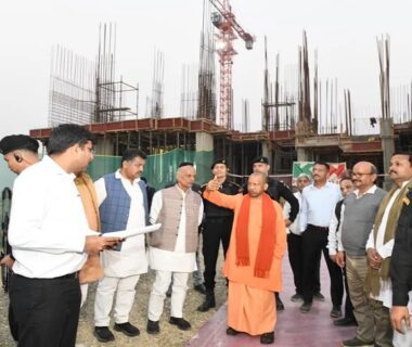 CM Yogi inspected the construction work of the second battalion of the SSF.