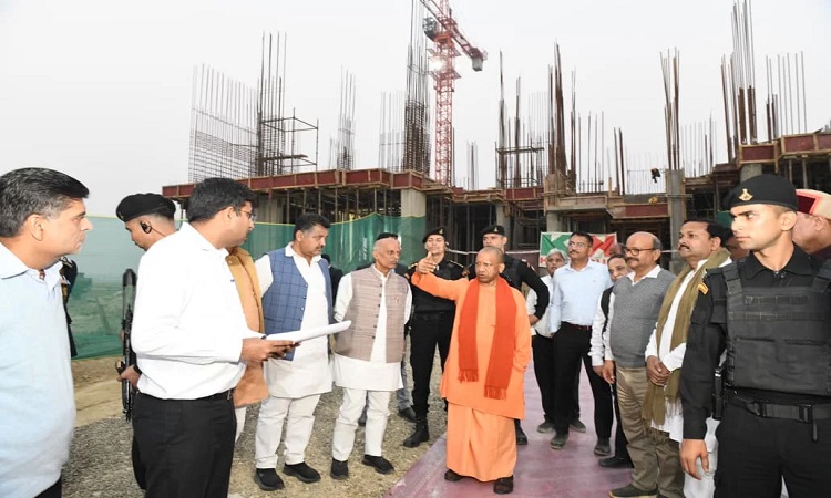 CM Yogi inspected the construction work of the second battalion of the SSF.