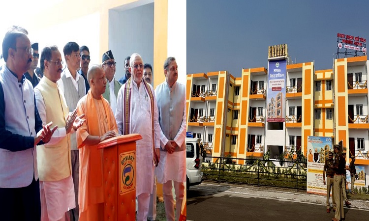 CM Yogi gave flats to 72 families from the weaker income group.