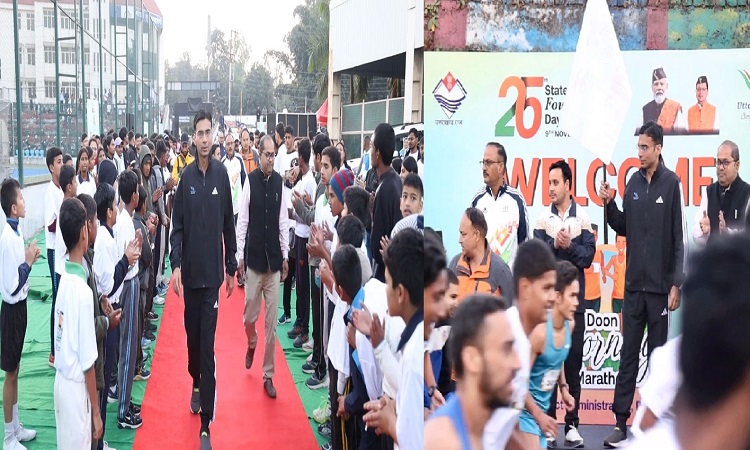 Savin Bansal flagged off the Doon Marathon