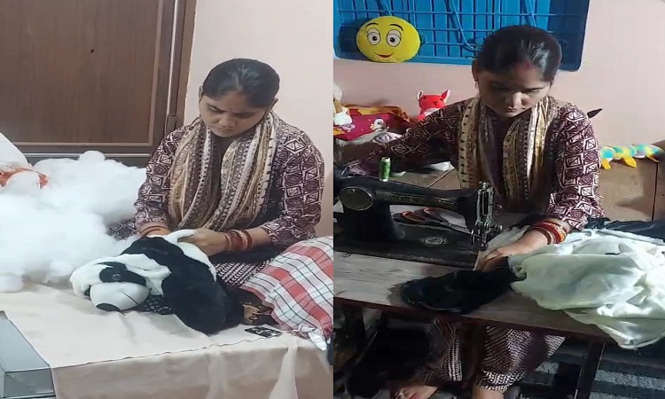 Vandana started working in soft toys after taking training under ODOP.