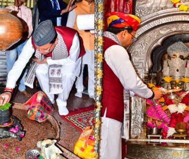 CM Dhami offered prayers at Shri Brahma Temple