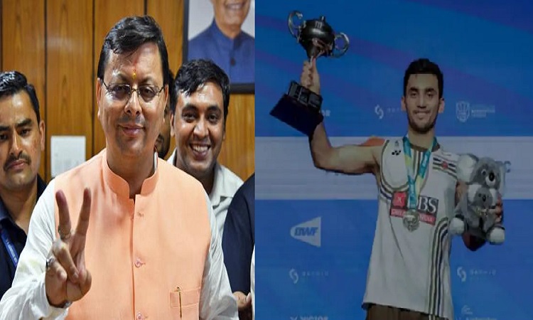 CM Dhami congratulates Lakshya Sen on winning the Australian Open title