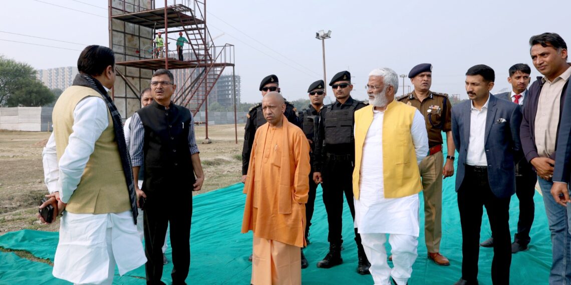 CM Yogi inspected the Jamboree site