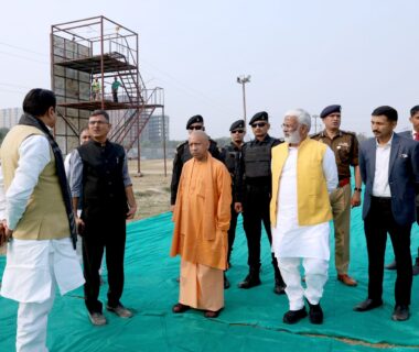 CM Yogi inspected the Jamboree site