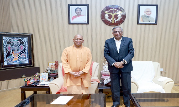 Tata Sons Chairman N. Chandrasekaran met CM Yogi
