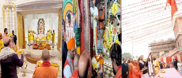 CM Yogi and Rajnath Singh visited and worshipped Hanumangarhi and Ramlala.