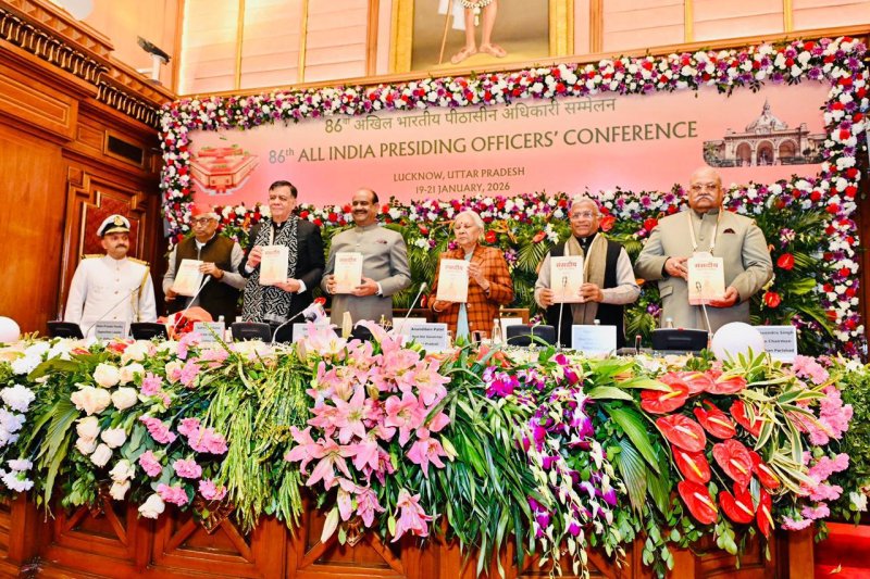 Om Birla addressed the 86th AIPOC Conference