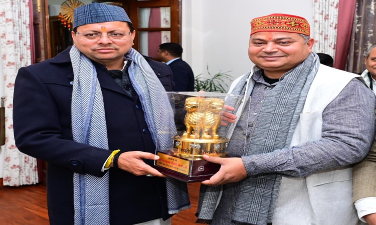 CM Dhami congratulated Nitin Naveen