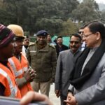 CM Dhami inspected the Kainchi Dham bypass.