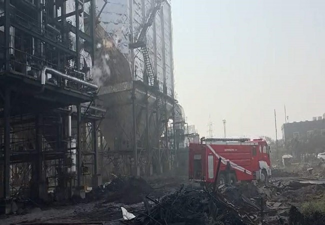 Explosion at steel plant