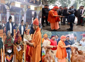 CM Yogi listened to the problems of the people in Janta Darshan.