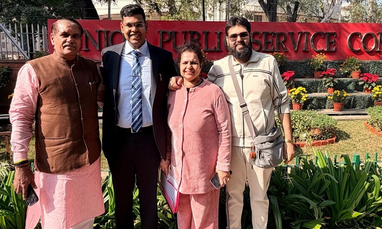 BJP leader's son Ekansh secures third rank in UPSC exam