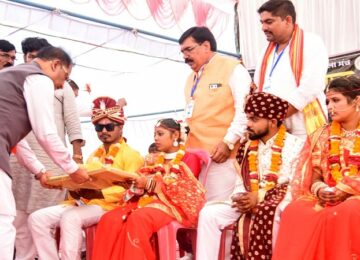 CM Vishnudev Sai blessed 13 newlyweds.