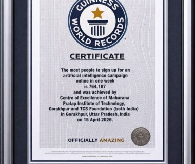 Gorakhpur's name entered in the Guinness Book for AI awareness