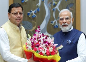 cm dhami-PM Modi