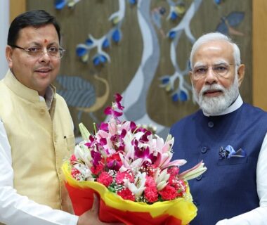 cm dhami-PM Modi