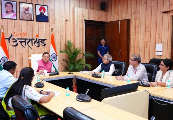 A delegation led by the Chairman of the Railway Board met CM Dhami