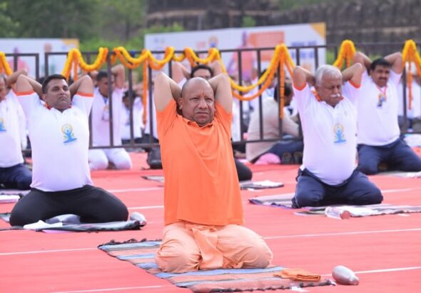 Yogi Performing Yoga