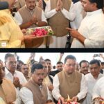 Nitin Naveen performed puja at Mahalaxmi temple